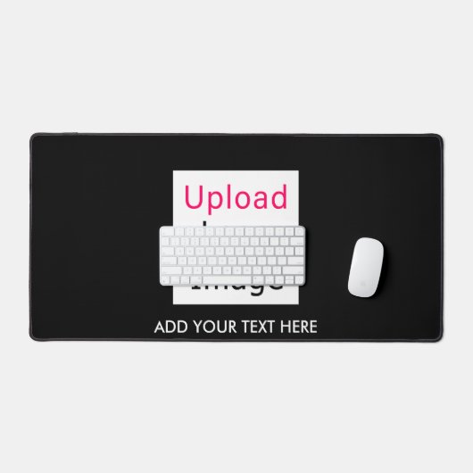 Add Your Logo and Custom Text Modern Business Chic デスクマット (キーボード&マウス)