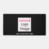 Add Your Logo and Custom Text Modern Business Chic デスクマット (正面)