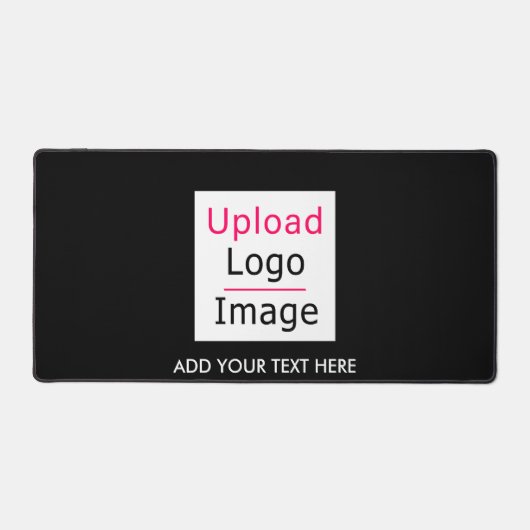 Add Your Logo and Custom Text Modern Business Chic デスクマット (正面)