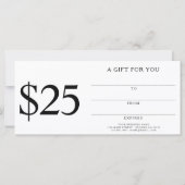 Add Your Logo Beauty Gift For You Certificate $25 (裏面)
