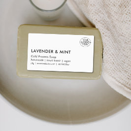 Add Your Logo Black And White Typography Product  ラベル