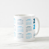 Add Your Logo Business 2026 Calendar Mug コーヒーマグカップ (正面右)
