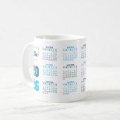 Add Your Logo Business 2026 Calendar Mug コーヒーマグカップ (正面左)