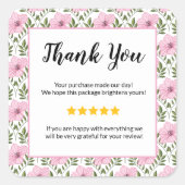 ADD YOUR LOGO Business Gift Certificate Marketing スクエアシール (正面)