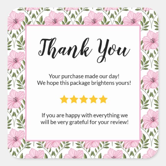 ADD YOUR LOGO Business Gift Certificate Marketing  スクエアシール (正面)