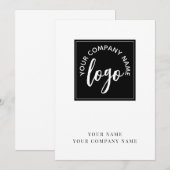 Add Your Logo Company  ノートカード (正面/裏面)