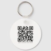 Add Your Logo Custom Business Promotional White キーホルダー (裏面)