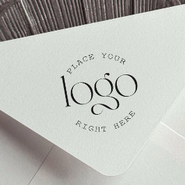 Add Your Logo Custom Business Promotional White セルフインキングスタンプ