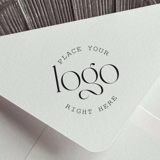 Add Your Logo Custom Business Promotional White セルフインキングスタンプ