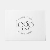 Add Your Logo Custom Business Promotional White ドアマット (正面)