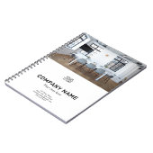 Add your Logo Custom Text Promotion Photo ノートブック (左側)