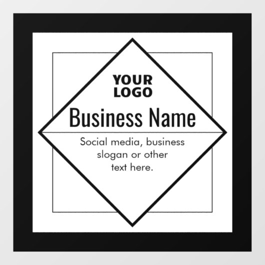 Add Your Logo Customizable Template ウィンドウサイン (シート)