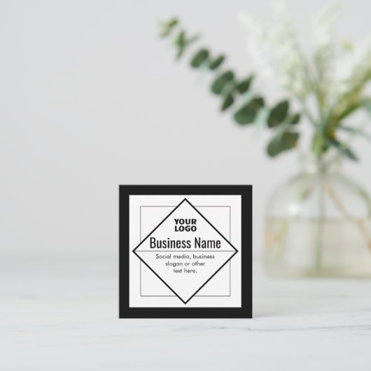 Add Your Logo Customizable Template エンクロージャーカード (スタンド正面)