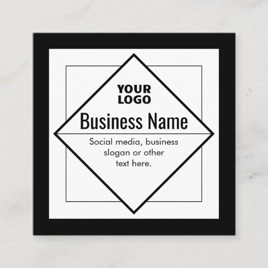 Add Your Logo Customizable Template エンクロージャーカード (正面)