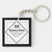 Add Your Logo Customizable Template キーホルダー (裏面)