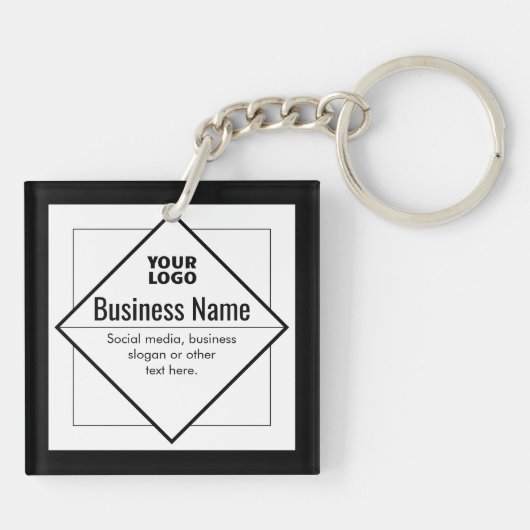 Add Your Logo Customizable Template キーホルダー (裏面)