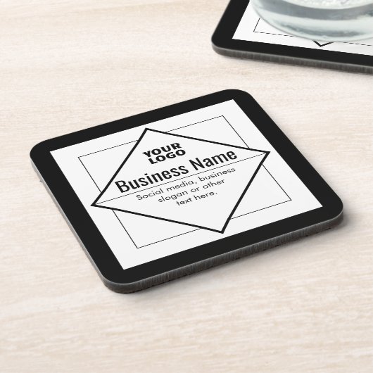 Add Your Logo Customizable Template コースター (左側)