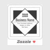 Add Your Logo Customizable Template シール (シート)