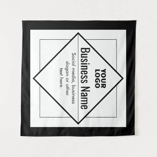 Add Your Logo Customizable Template タペストリー (正面(横))