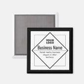 Add Your Logo Customizable Template マグネット (正面/裏面)