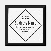 Add Your Logo Customizable Template マグネット (正面)