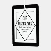 Add Your Logo Customizable Template メタルオーナメント (正面左)