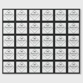 Add Your Logo Customizable Template ラッピングペーパー (フラット)