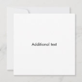 Add Your Logo Customizable Template 招待状 (裏面)