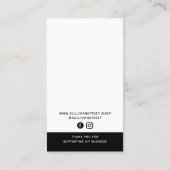 Add Your Logo Earring Display Card コーリングカード (裏面)