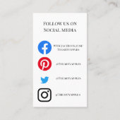 ADD YOUR LOGO jewelry CARE CARDS small business UK 名刺 (裏面)