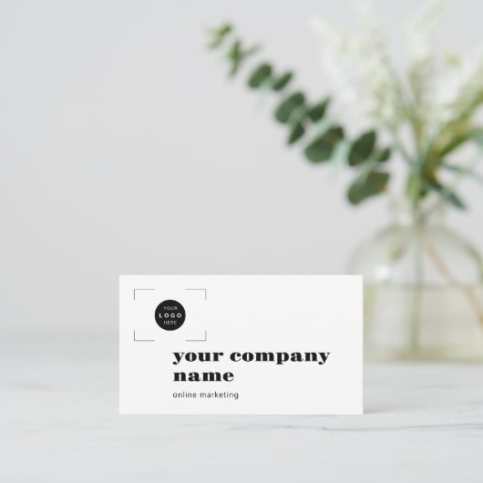 Add your logo modern professional QR code 名刺 (スタンド正面)