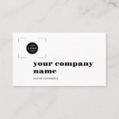 Add your logo modern professional QR code 名刺 (正面)