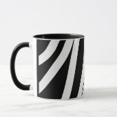 Add your logo name here blue red stripes art desig マグカップ (左)