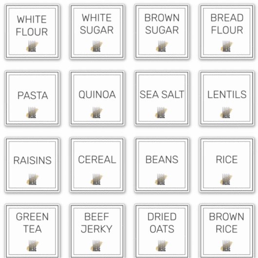 Add Your Logo Professional Kitchen Storage シール (正面)