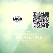 Add your logo QR code promotional car vinyl rear ウィンドウサイン (シート3)