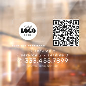 Add your logo QR code promotional car vinyl rear ウィンドウサイン (シート2)