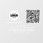 Add your logo QR code promotional car vinyl rear ウィンドウサイン (シート)