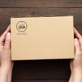 Add Your Logo Return Address Custom ラバースタンプ