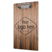 Add your logo rustic barn wood クリップボード (左)