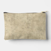 Add your logo Trendy wood background natural アクセサリーポーチ (裏面)