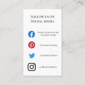 ADD YOUR LOGO TUMBLER CARE CARDS vinyl business 名刺 (裏面)