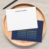 Add Your Name Fun Color Gradient ノートカード