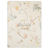 Add your name on backside Mulberry kraft paper クリップボード (裏面)