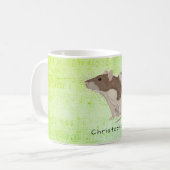 Add Your Name Ratデザイン コーヒーマグカップ (正面左)