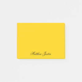 Add Your Name to Custom Canary Yellow Notes ポストイット