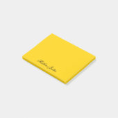 Add Your Name to Custom Canary Yellow Notes ポストイット (アングル)