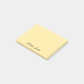 Add Your Name to Custom Light Yellow Stationery ポストイット (アングル)