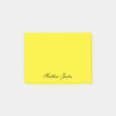 Add Your Name to Custom Neon Yellow Stationery ポストイット (正面)