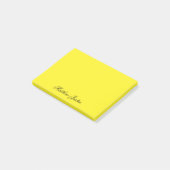 Add Your Name to Custom Neon Yellow Stationery ポストイット (アングル)
