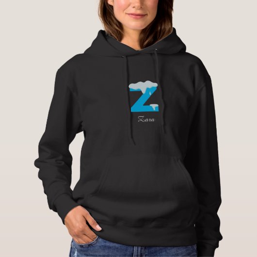 Add your name to your sweatshirt (letter Z) パーカ (正面)